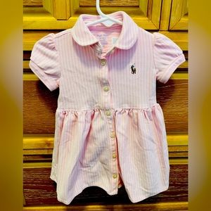 RALPH LAUREN PINK STRIPE DRESS